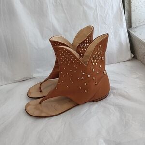 Giuseppe Zanotti gladiator  sandals studded size 38